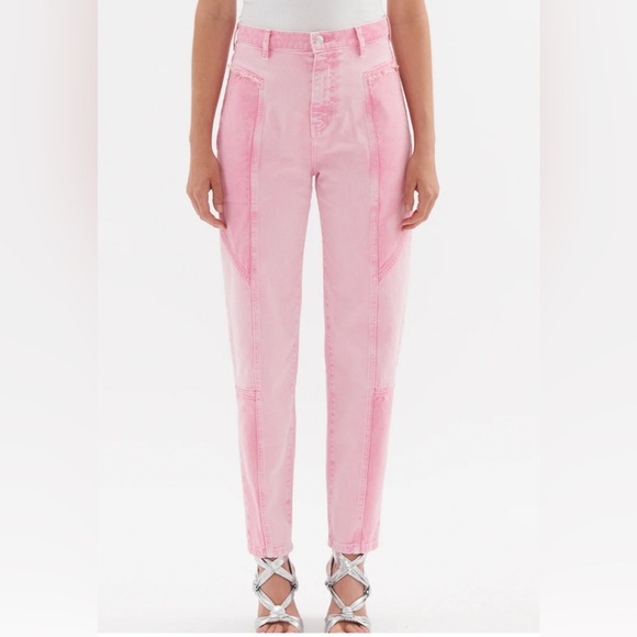 IRO Tigra Pink Denim Pants - Picture 2 of 8